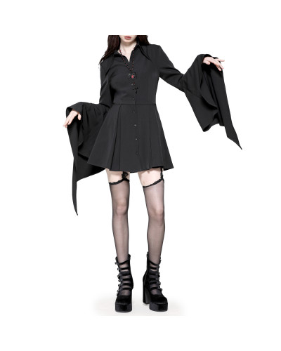 Vestido Mini Mangas Campana "Lilith "