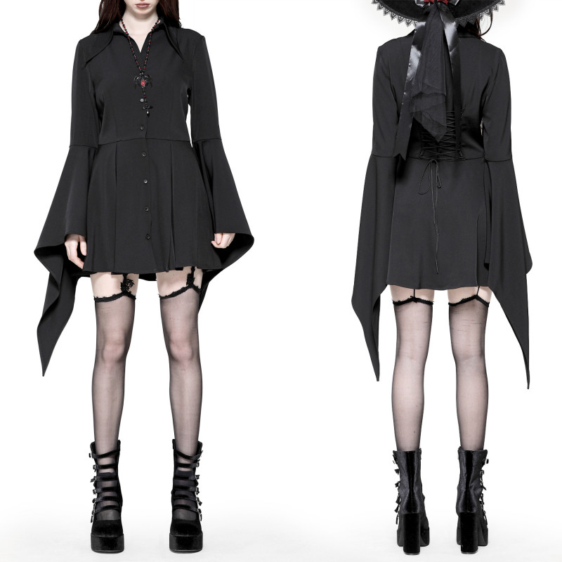 Vestido Mini Mangas Campana "Lilith "