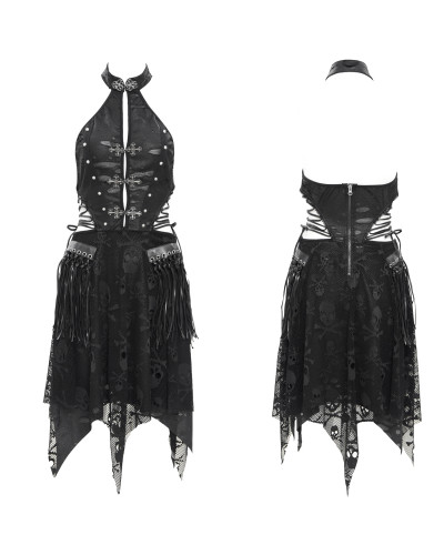 Vestido Asimetrico"Skull"