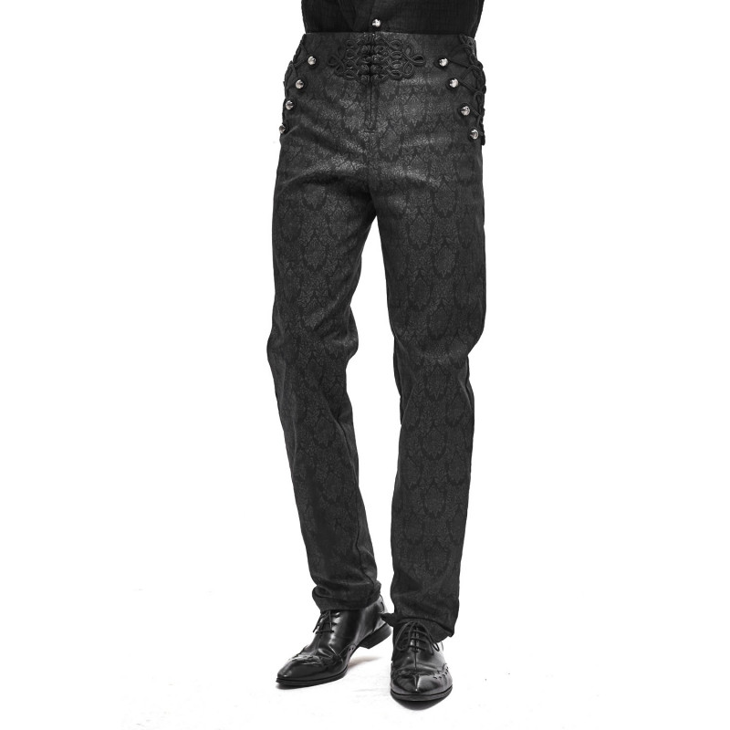 PANTALON HOMBRE LEOPARDO NEGRO