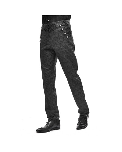 PANTALON HOMBRE LEOPARDO NEGRO