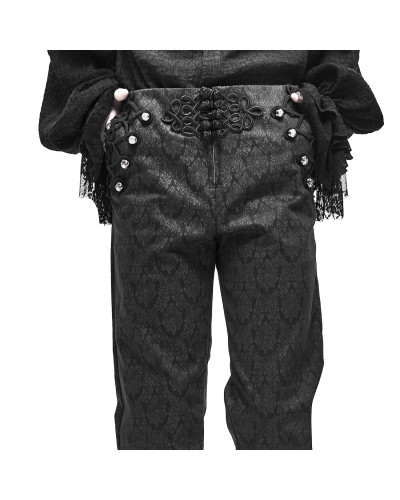 PANTALON HOMBRE LEOPARDO NEGRO
