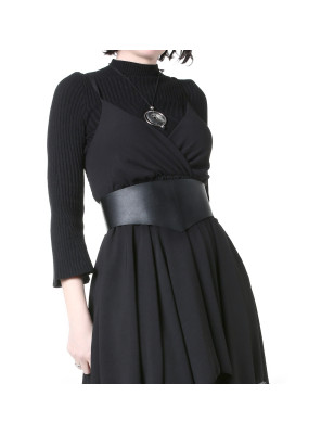 Ceinture de corset à double boucle "Nox".