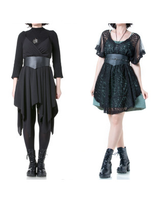 Ceinture de corset à double boucle "Nox".