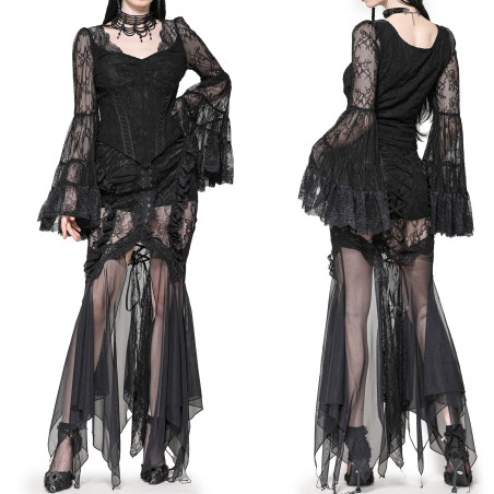 T-shirt manga de sino "Salem".