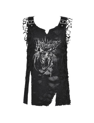 Camiseta Rasgada  “Black Chaos”