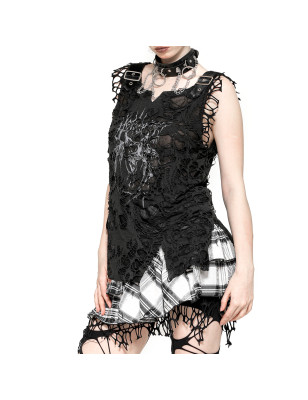 Camiseta Rasgada  “Black Chaos”
