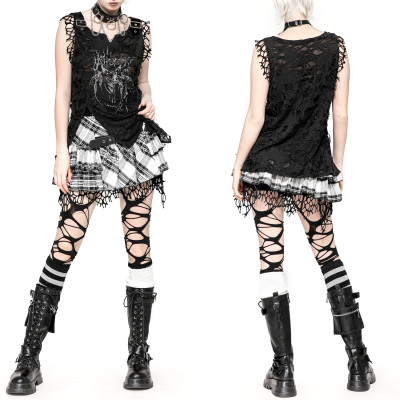 T-Shirt déchiré "Black Chaos