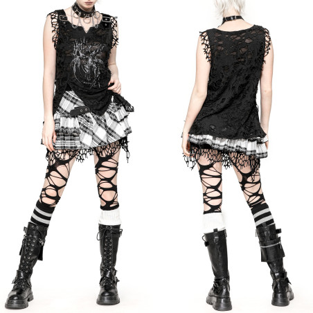 Camiseta Rasgada  “Black Chaos”