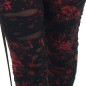 Legging vermelho et preto