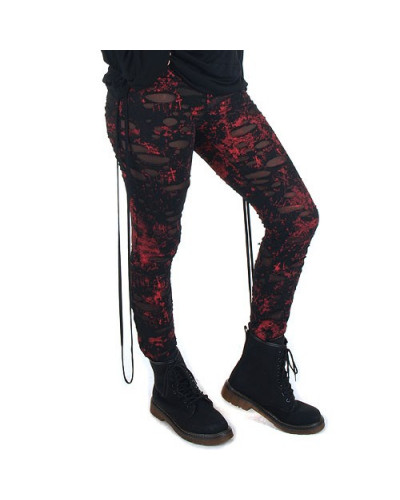 Legging Rojo y Negro