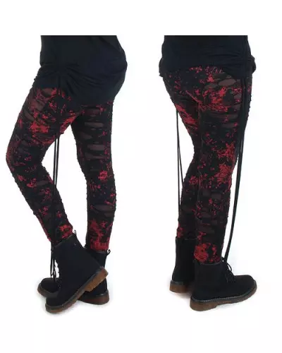 Red and Black Legging from Punk Rave Brand at €27.90