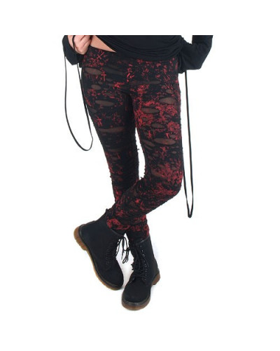 Legging Rojo y Negro