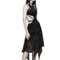 Asymmetric Dress "Shadow Bloom Asymmetric Dress "Shadow Bloom
