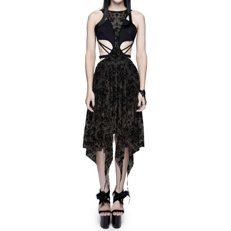Vestido Asimétrico "Shadow Bloom"