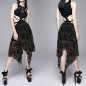 Asymmetric Dress "Shadow Bloom Asymmetric Dress "Shadow Bloom
