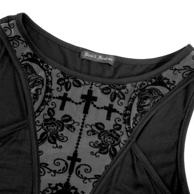 Robe asymétrique "Shadow Bloom"