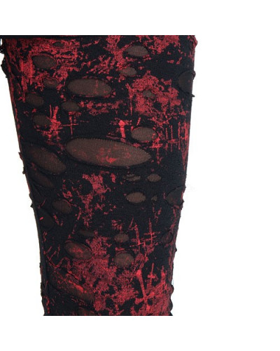 Legging Rojo y Negro