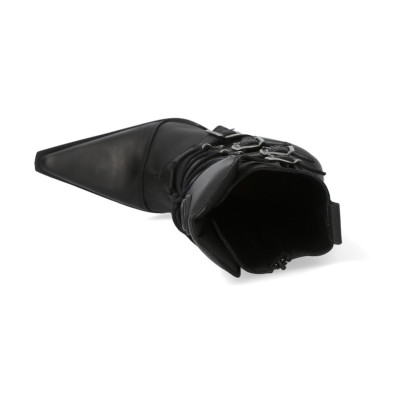 Botas New Rock Negras con Cordones