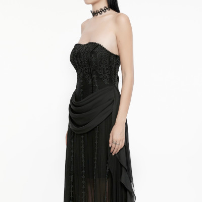 Gothic-Romantik Langes Kleid "Elvira".