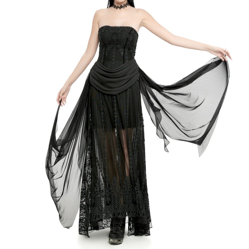 Gothic-Romantik Langes Kleid "Elvira". Gothic-Romantik Langes Kleid "Elvira".