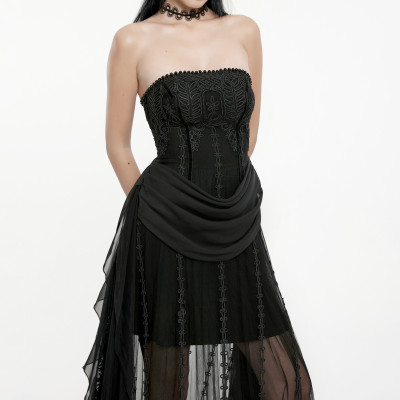 Vestido Largo Gótico-Romántico"Elvira"
