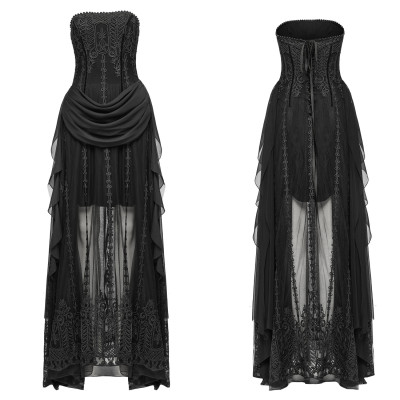 Vestido Largo Gótico-Romántico"Elvira"