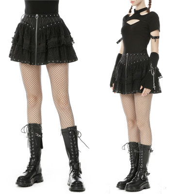 Saia com folhos "Belladonna