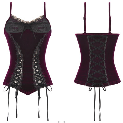 Velvet "velour" top