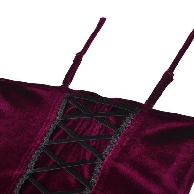 Velvet "velour" top