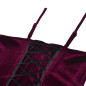 Velvet "velour" top