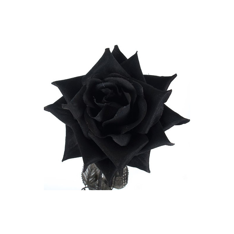 Alchemy Gothic Dark Love Noir Simple Décoratif imitation fleur rose