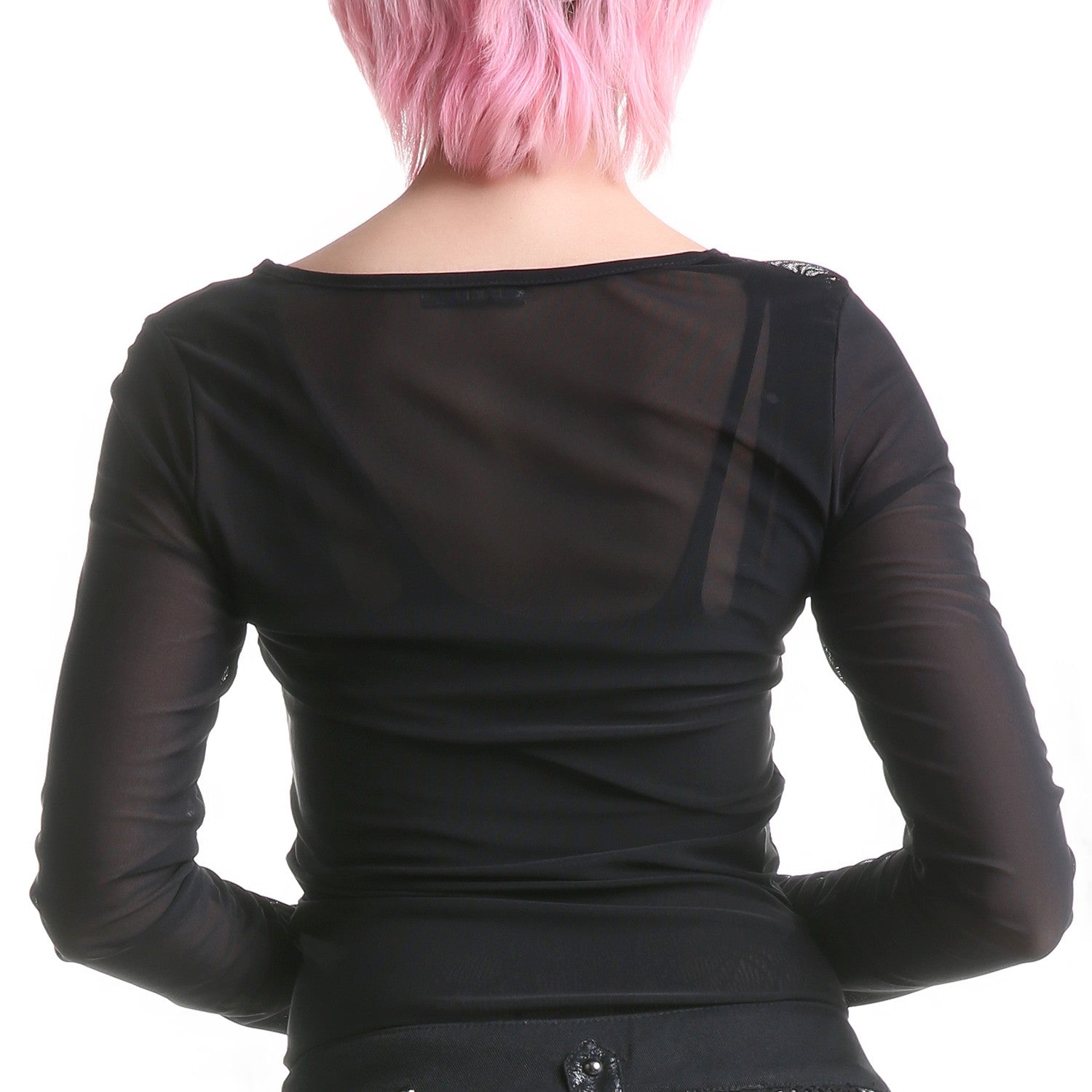 CAMISETA TUL CUELLO REDONDO