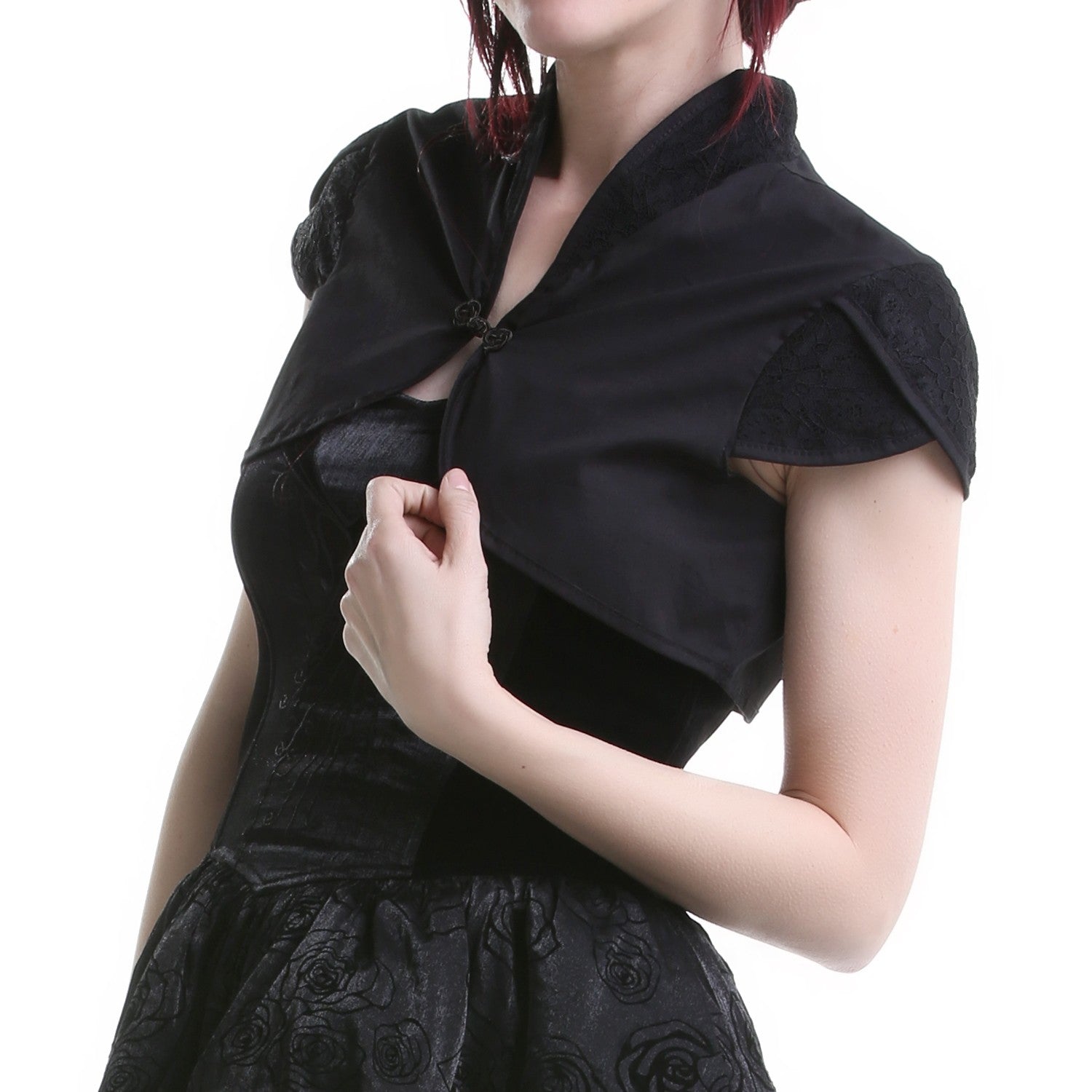 Bolero Negro Cuello Mao