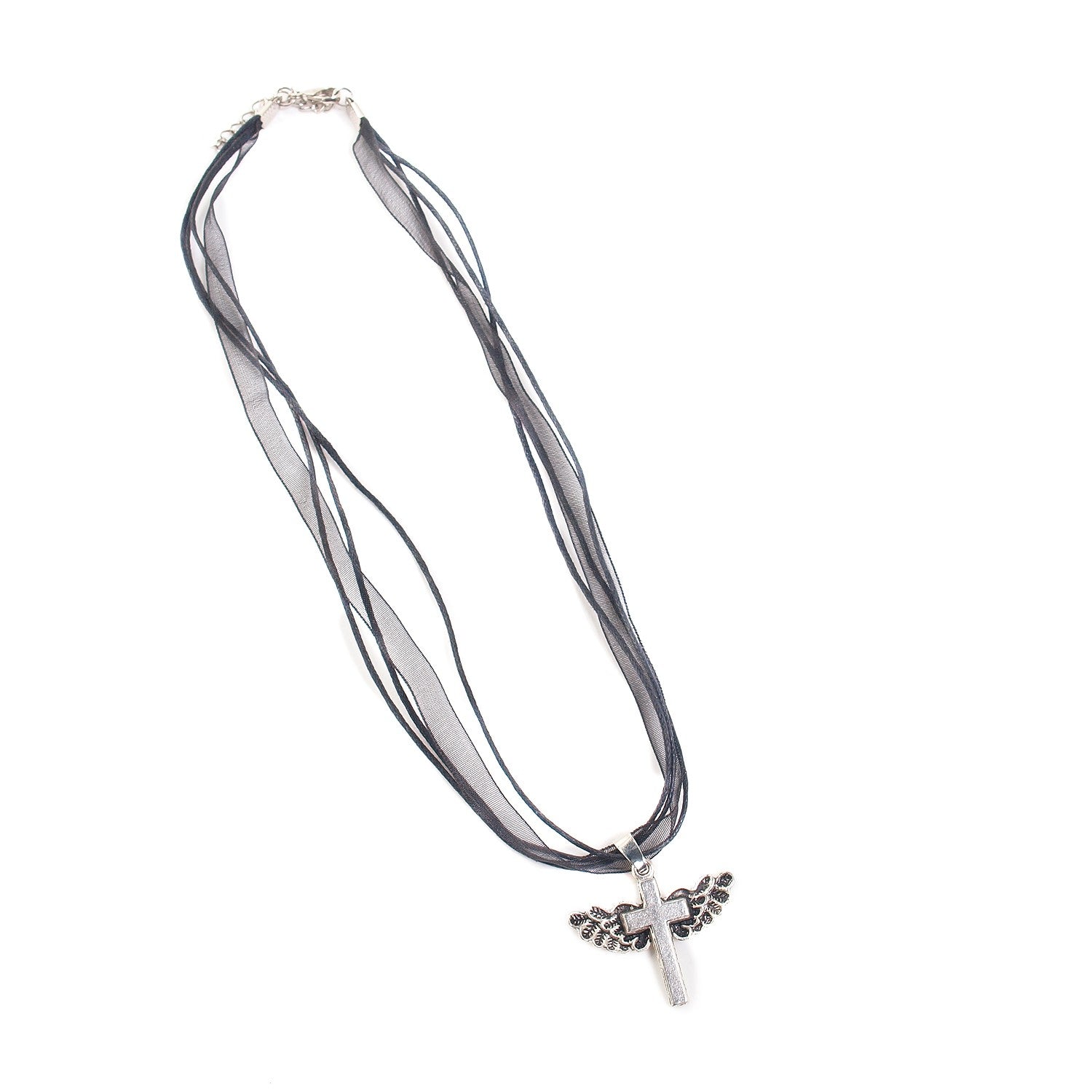 Collar con Cruz y Alas