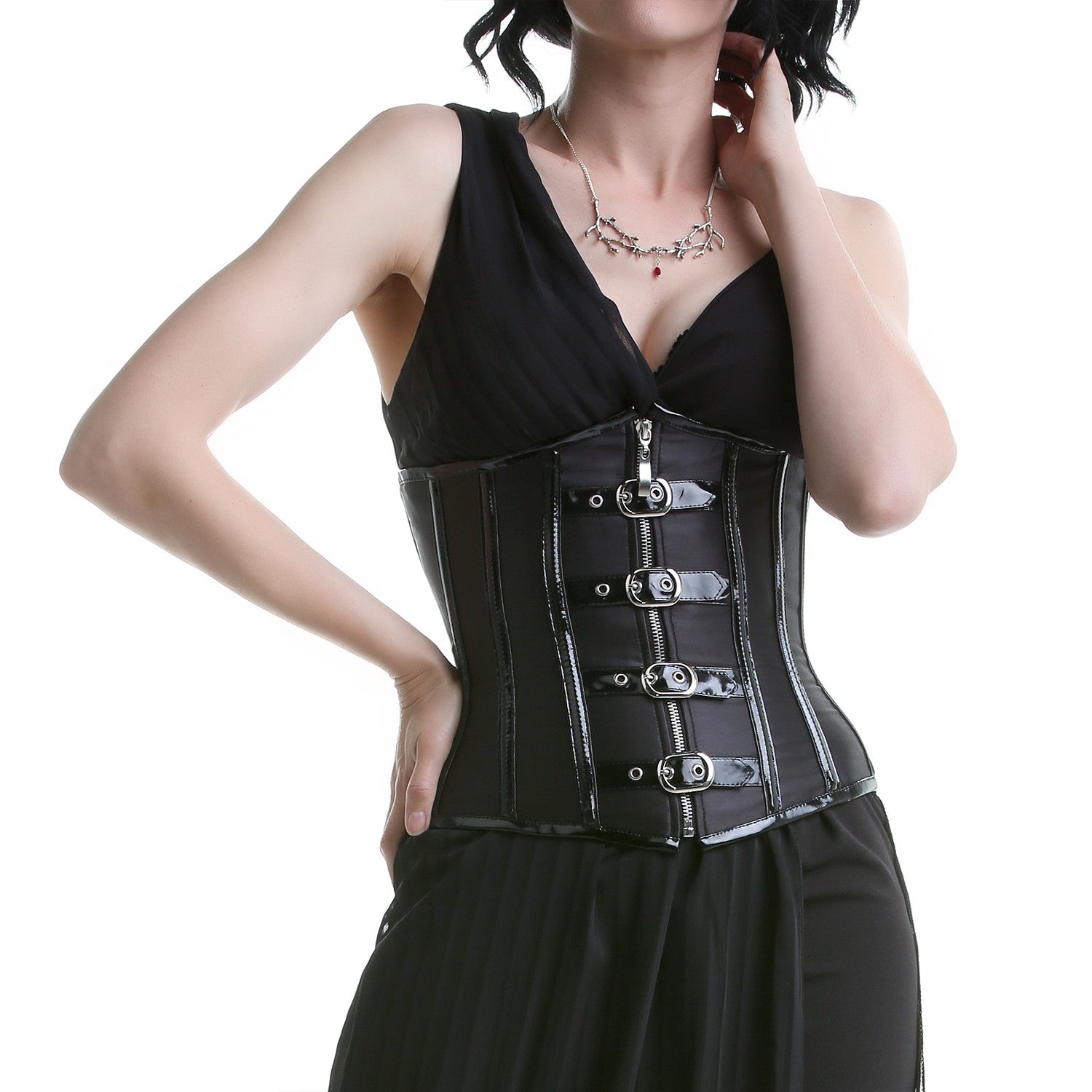 Corset Bajo Pecho con Hebillas