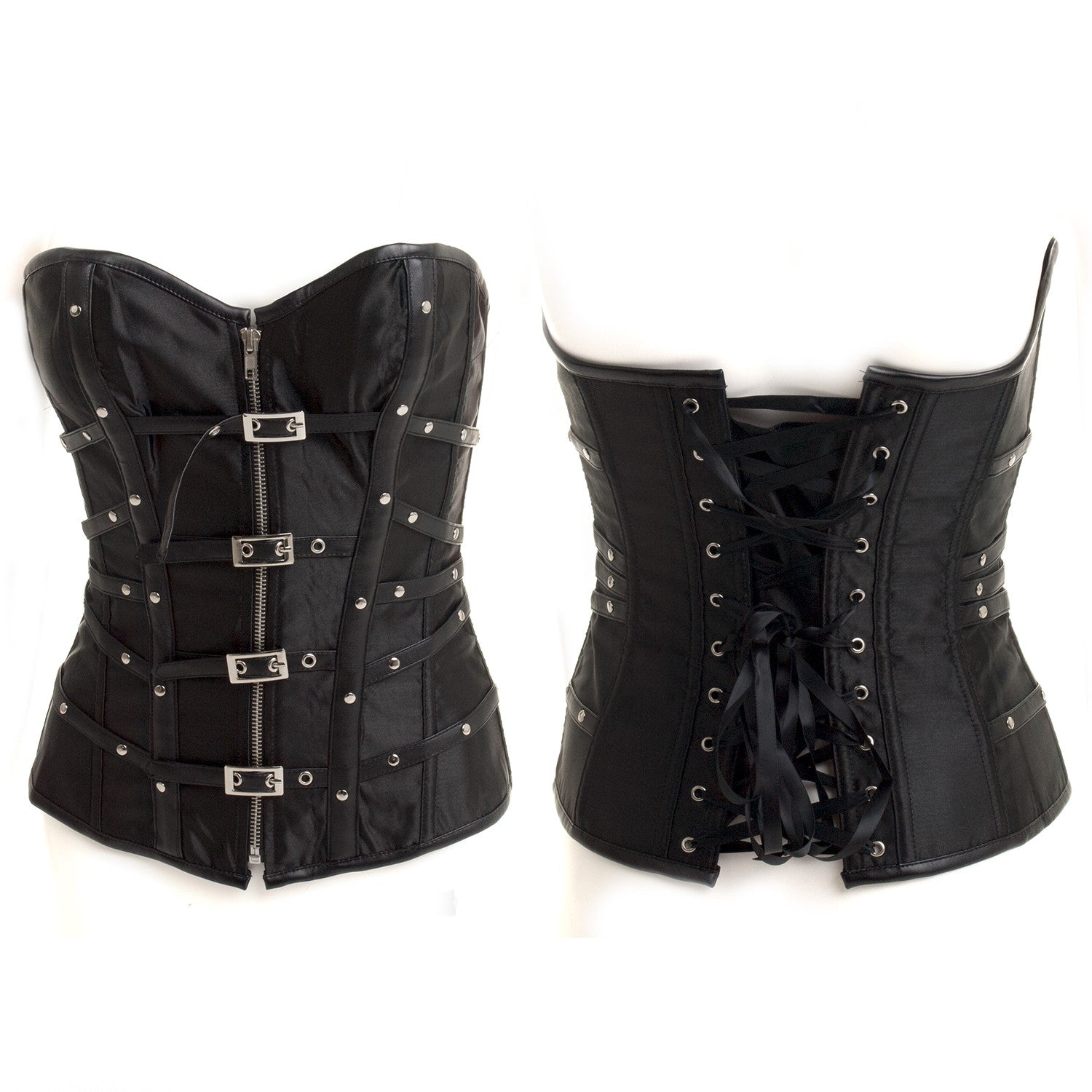 Corset con Correas y Cremallera
