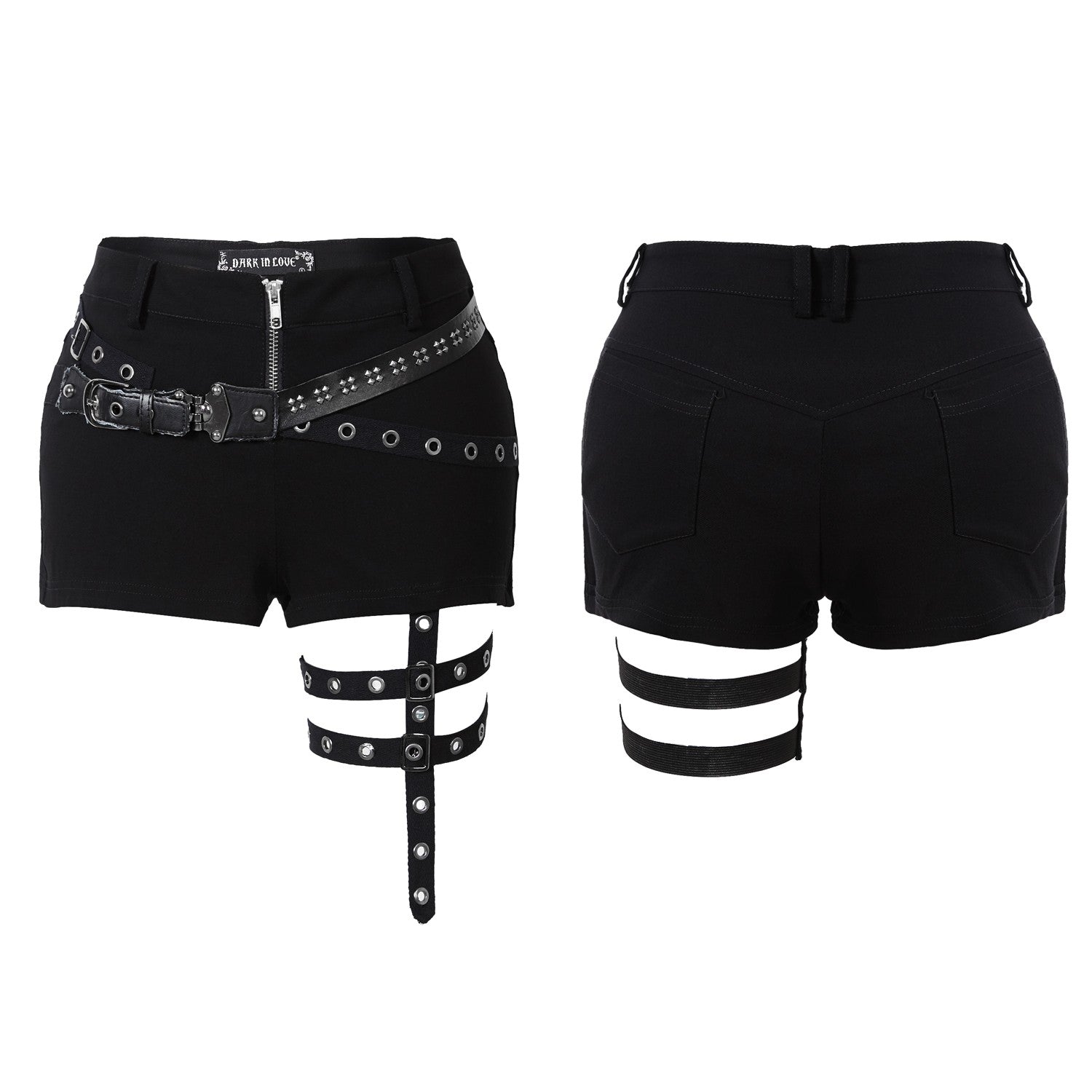 Shorts con Liguero Tipo Correa