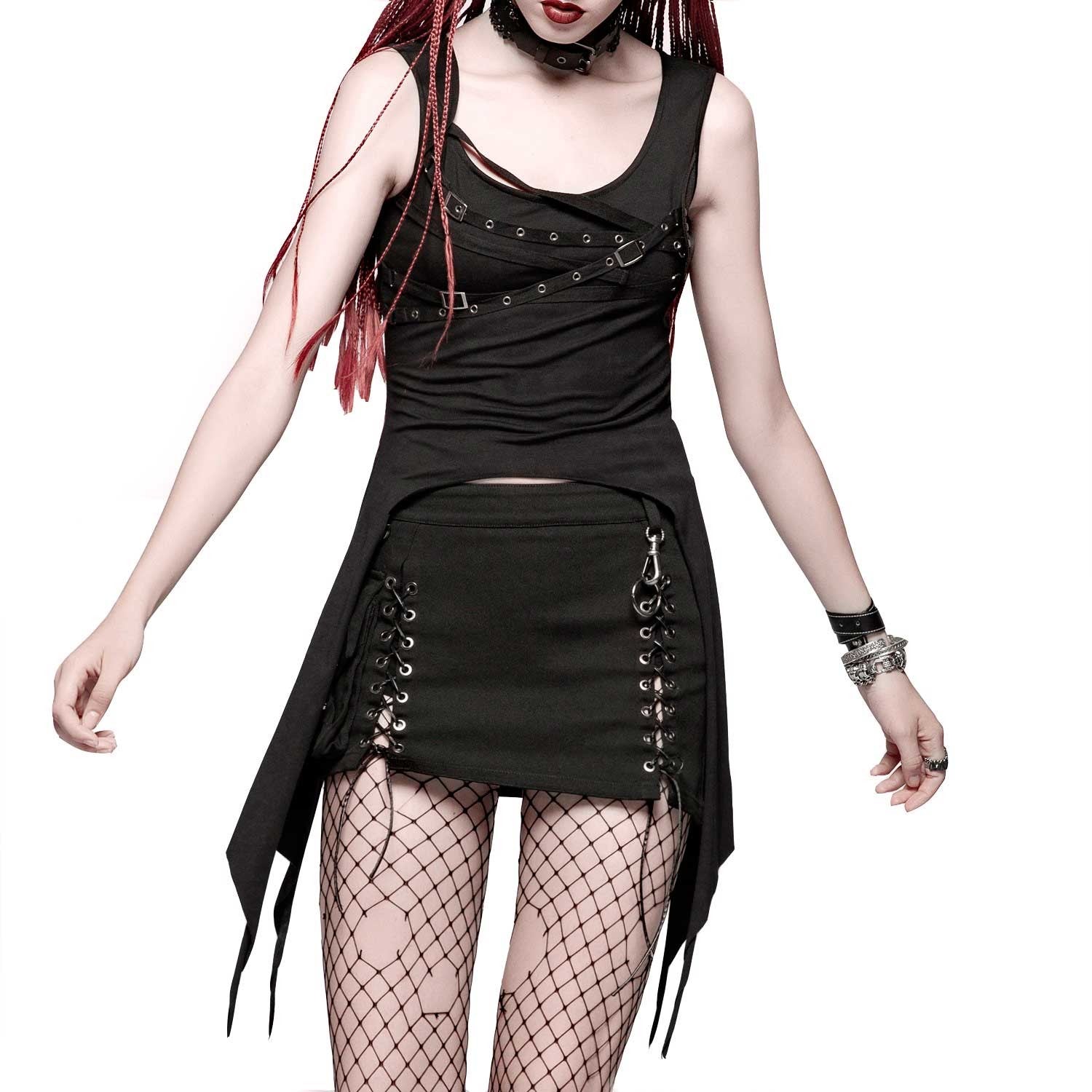 CAMISETA ASIMETRICA PUNK