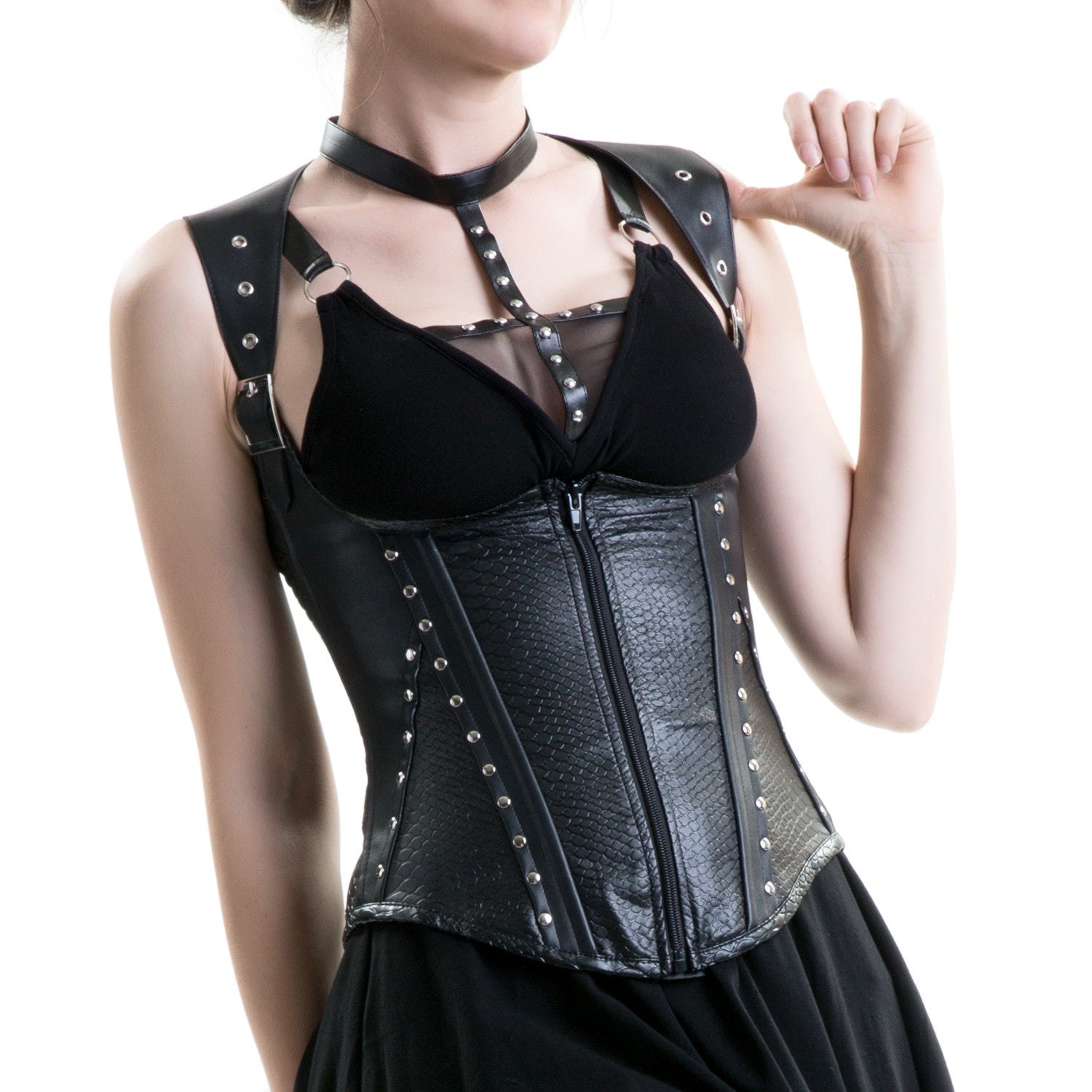 CORSET BAJO PECHO ESTILO PIEL