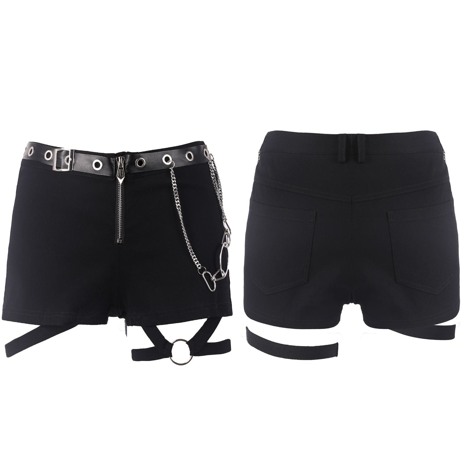 pantalones cortos con arnes