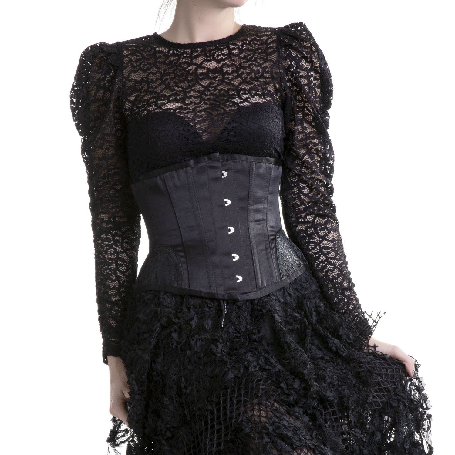 CORSET BAJO PECHO NEGRO