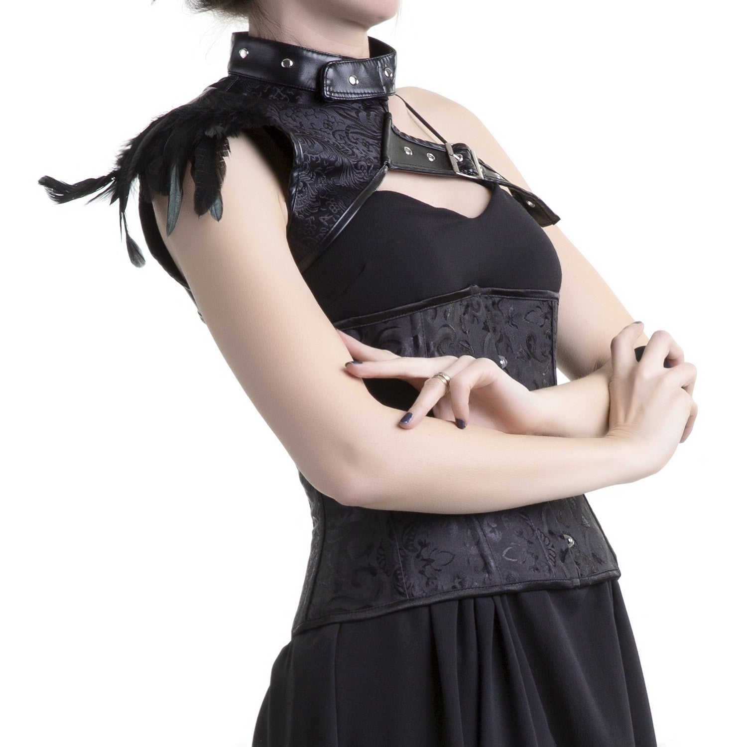 bolero con plumas