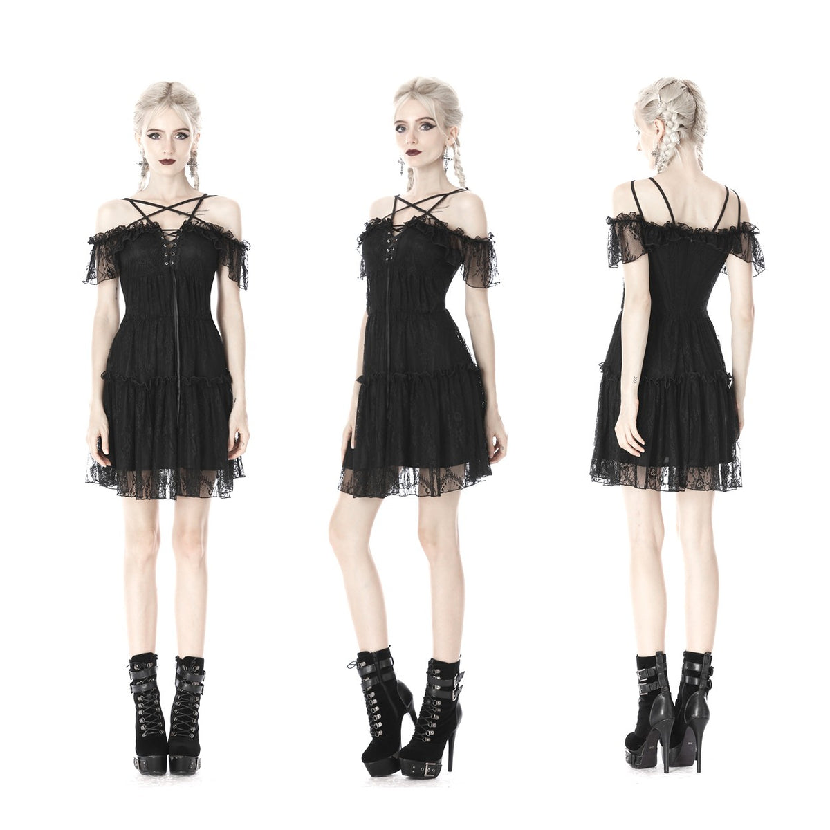 VESTIDO ELEGANTE GOTICO