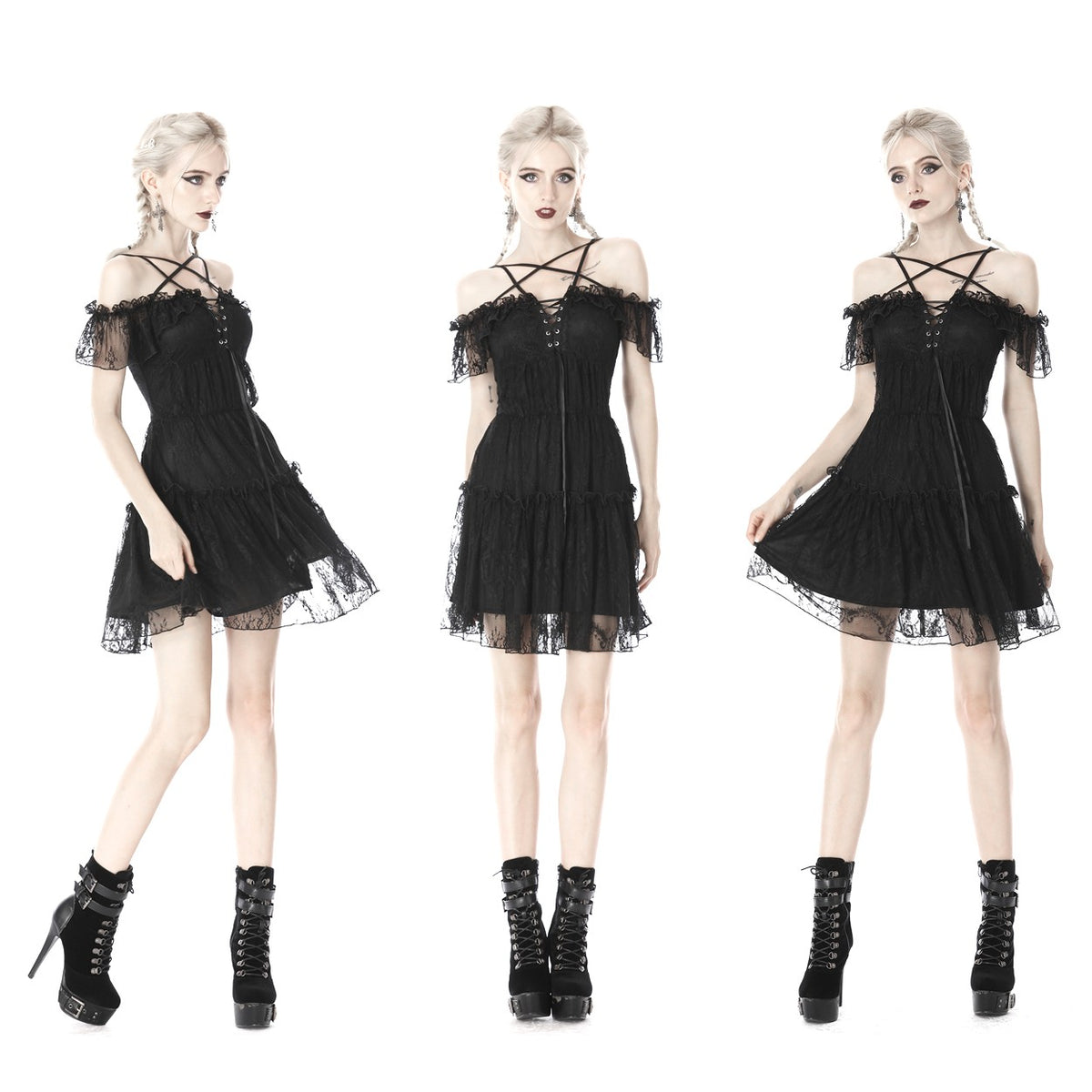 VESTIDO ELEGANTE GOTICO