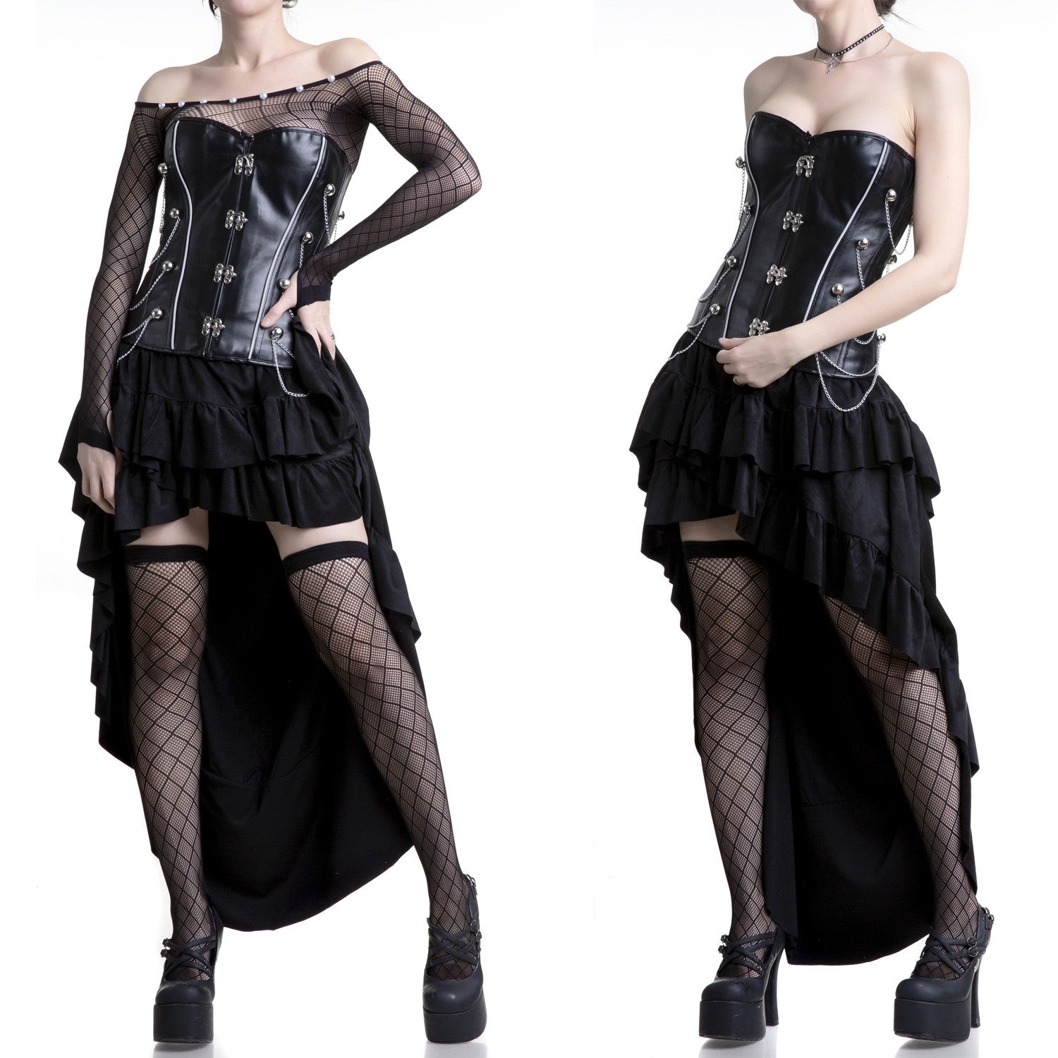 CORSET POLIPIEL CON CADENAS