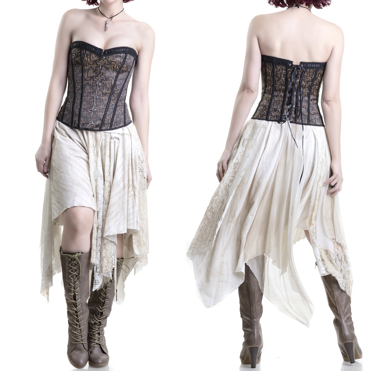 CORSET MARRON