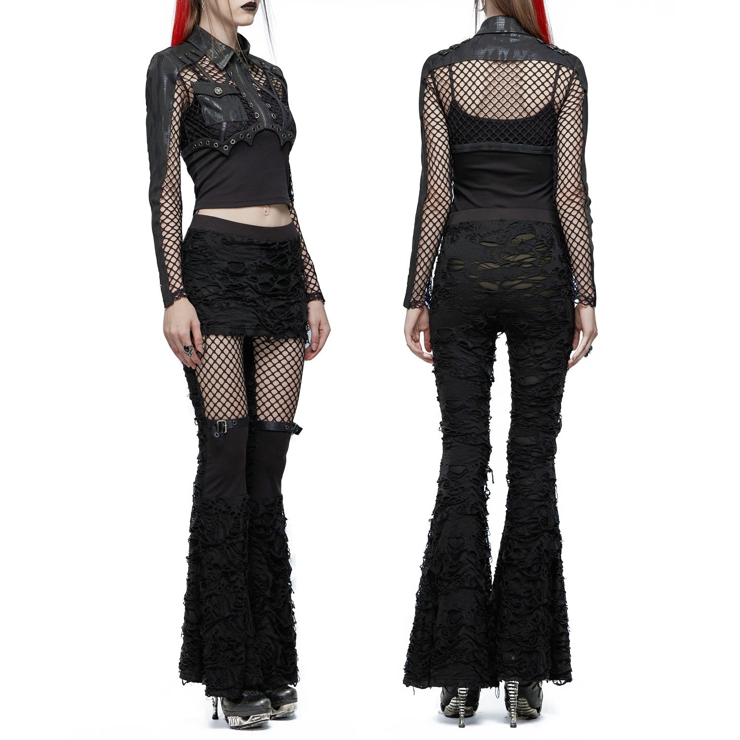 Legging Negro con Rejilla