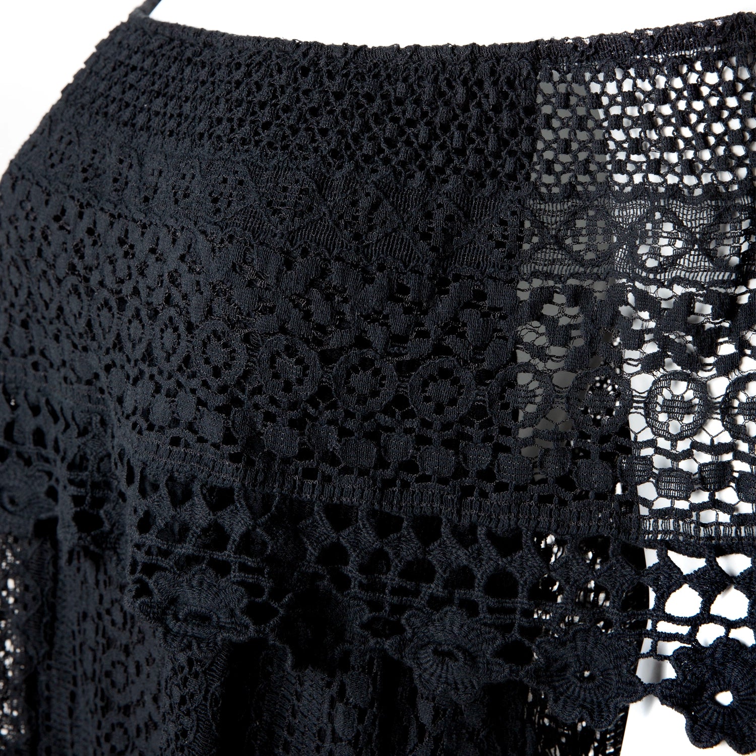 Blusa Crochet Bardot con Hombros Descubiertos