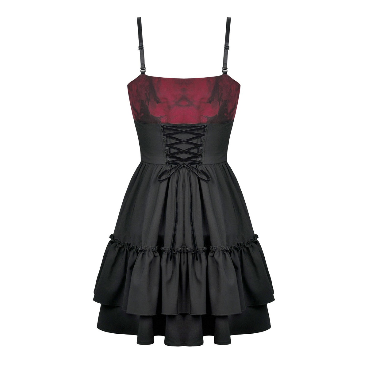 Vestido Rojo y Negro